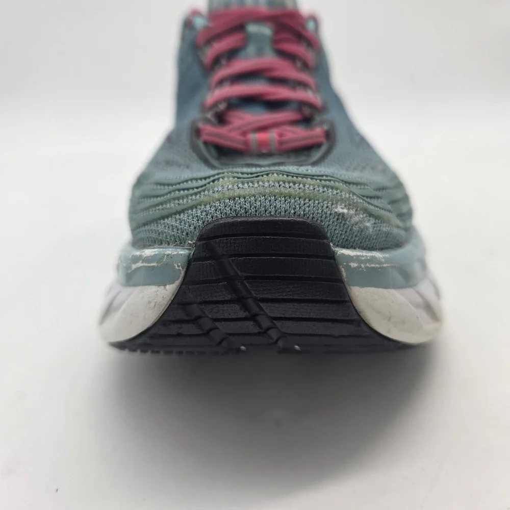 Hoka One One Bondi 6 Shoes Womens Size 6.5 Teal Green Pink Running 1019270 CGSL